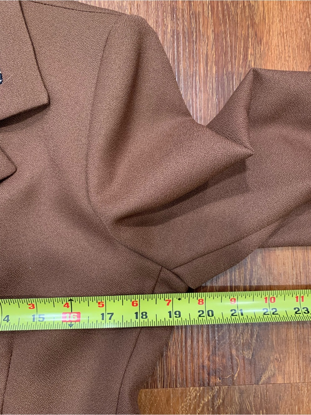 VTG Wear Abouts Brown Leopard Print Blazer Women's 8 Retro 1990s Office Academia - Picture 10 of 13